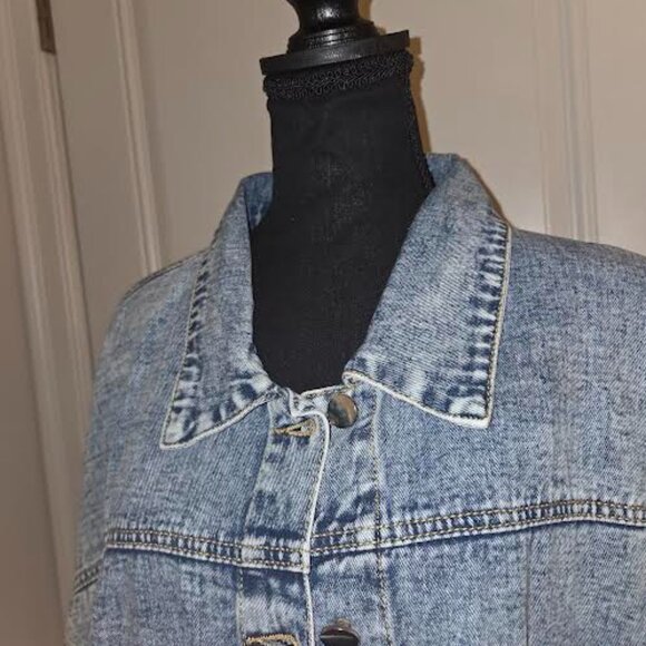 Womens's Blue Denim Jean Jacket Size XXL - Picture 1 of 4